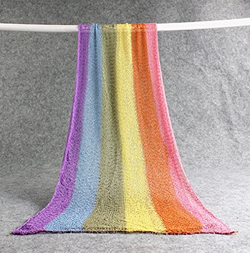 Coberllus Newborn Baby Photo Props Wrap Cloth Blanket Swaddle for Boys Girls Photography Shoot (Rainbow) - color: Rainbow