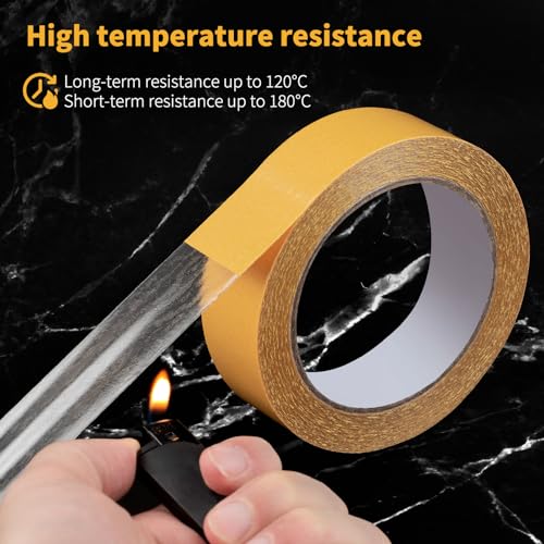 Super Thin Double Sided Adhesive Tape 1.18Inch X 66Feet Clear Double Sided Tape for Clothes, Poster,DIY Crafts,Poster,Arts,Paste Photo,Rug Non-slip, Fixed Decorations, LED Strips, Fixed Power Socket - size: 1.18Inch x 66Feet