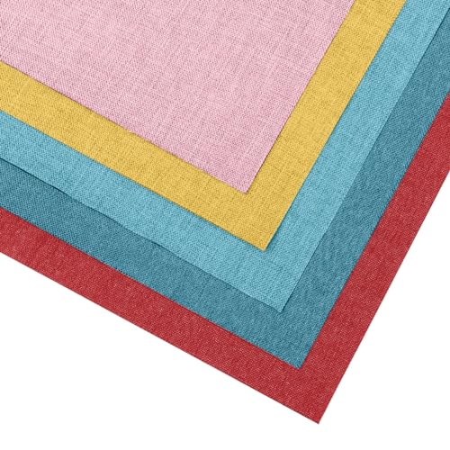 10pcs Book Cloth,14”x10”,Fabric Surface and Paper Backed for Book Binding Fabric,5 Colors Bookbinding Cloth for DIY Book Cover,Bookbinding Paper (Style C) - color: C