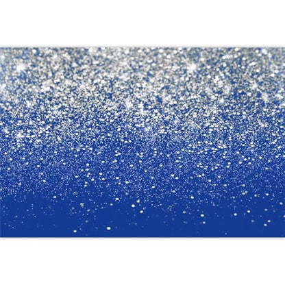 Blue and Sliver Glitter Backdrop Silver Flash Against a Blue Background Wedding Dance Graduation Photography Background Happy New Year Banner Studio Shoot Prop 6x4ft (180x120cm) - color: Blue and Sliver, size: 6x4ft (180x120cm)