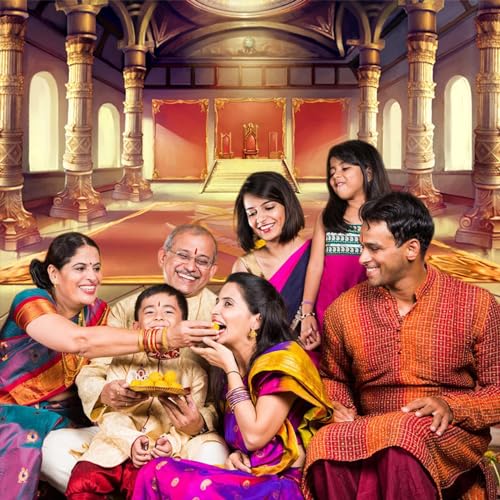 8x6.5ft Luxury Palaces Photo Backdrop Ancient Royal Throne Golden Hall Carpet Marble Pillar Photography Background Wedding Birthday Kids Costume Party Princess Prince King Queen Portrait - size: 8x6.5ft