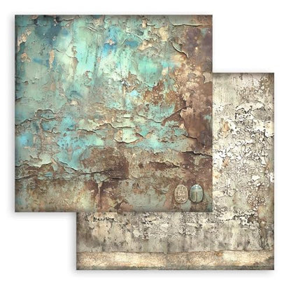 Stamperia - Scrapbook Paper Pad for Scrapbooking, Albums, Cards, Bullet Journals, and More, Acid Free, Double-Sided, Perfect for Crafts and Gifting (Land of Pharaohs Maxi Background) (30.5 x 30.5 cm)