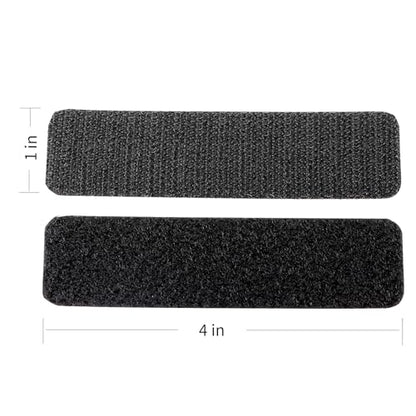 1x4 inch 20 Sets Hook and Loop Tape with Adhesive Strips ，Mounting Tape Heavy Duty Adhesion Picture Hanging Strips， for Home and Office Use,Black
