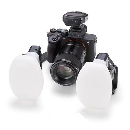 Silicone Collapsible Diffusion Dome, Softbox Diffuser Soft Light Ball for Godox V480 TT520 TT685 V850 V860, AD200 YN560 YN565 YN568 YN590 YN685 YN730 YN600EX TT560II Rectangle Head Flash