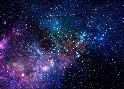 7x5ft Fabric Starry Outer Space Backdrop Photography Universe Milky Way Stars Background Galaxy Nebula Decorations Kids Adult Birthday Party Backdrop Baby Shower Photoshoot Studio Props - size: 7x5FT