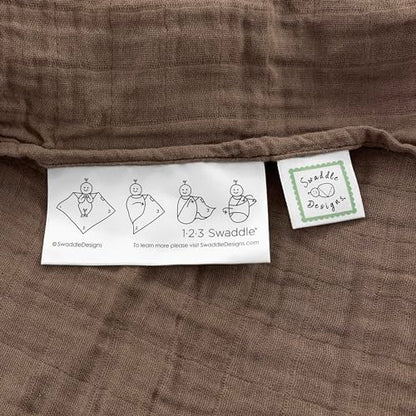 SwaddleDesigns Cotton Muslin Swaddle Blankets for Babies, Set of 4, Neutral Receiving Blankets for Newborn, Baby Registry & Gift, 46x46 inches, Wilderness - color: Wilderness