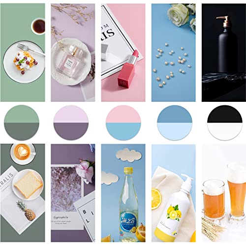 5pcs 34x22in Morandi Background Paper Photography Backdrops Solid Color Photo Background for Food, Pastry, Jewelry, Cosmetics Backdrop Shoot - color: Morandi