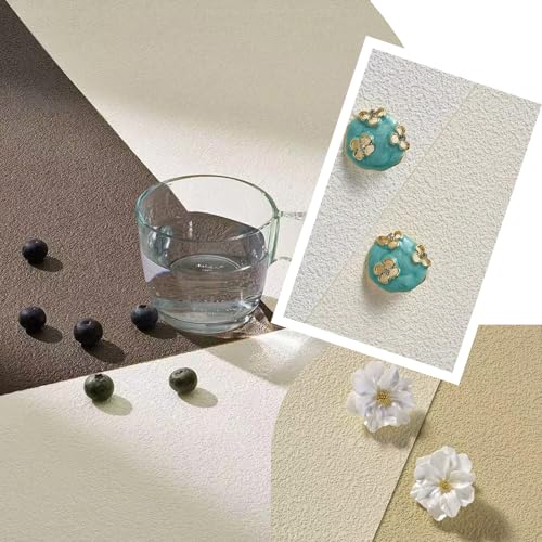 6PCS Non-Wrinkle Product Photography Backdrops, 3D Matte Texture Photo Backdrop Cloth, Flat Lay Seamless 28x21in Tabletop Backdrops for Food Jelwery Cosmetics - color: Granular texture