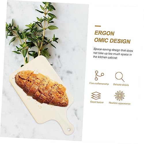SHOWERORO 3Pcs Mini Wooden Bread Board Fruit Serving Tray Unfinished Diy Chopping Boards for Crafting and Food Presentation for Serving Platters and Kitchen Decor