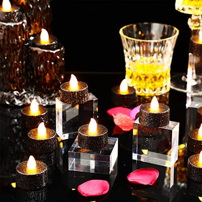 Remerry 8 Pieces Acrylic Display Block 2 x 2 x 1 Inch Clear Polished Acrylic Square Display Cube Block Stand Holder for Rings Jewelry Ornaments - size: 2 X 2 X 1 Inch