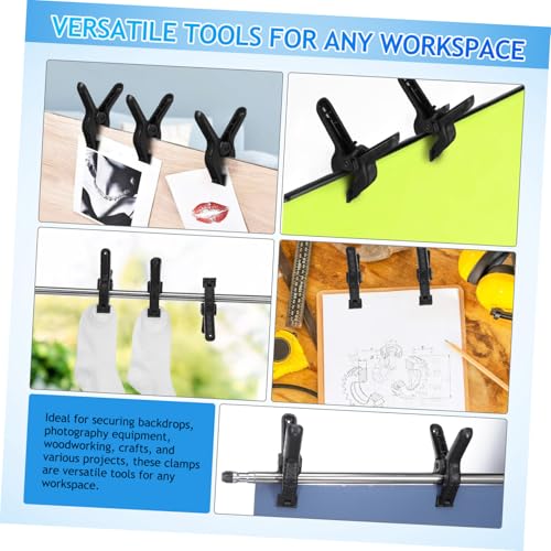 ARTIBETTER 6pcs Background Clip Backdrop Spring Clamps Large Clamp for Backdrop Photo Strong Fixing for Photography Studio