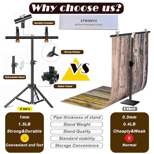8PCS 18Patterns Product Photography Backdrops with Stand: Flat Lay Seamless 34x23in Paper Props - Tabletop Photo Backdrop Shoot for Jewelry Cosmetics Food - color: black white green