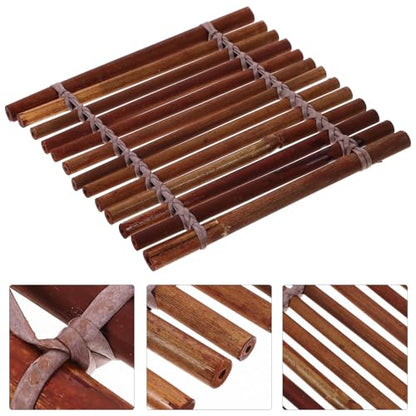 VOSAREA Japanese Bamboo Sushi Sashimi Plate Decoration Rustic Serving Dish for Sushi and Seafood Presentation for Catering and Food Photography
