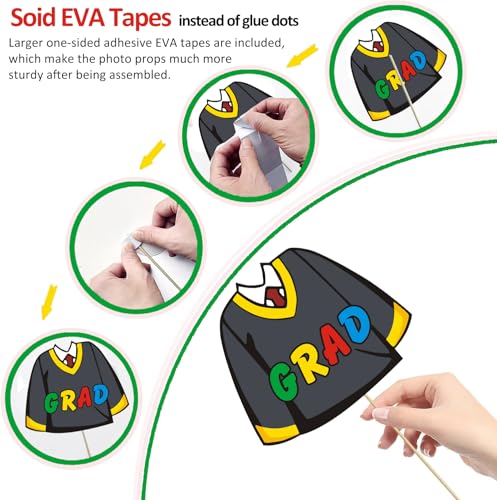 31pcs 5th Grade Graduation Photo Booth Props, 5 TH Grade Grad Photo Props for 2026 Elementary School Grads Party Decorations Primary School Grad 5th Graduation Party Supplies