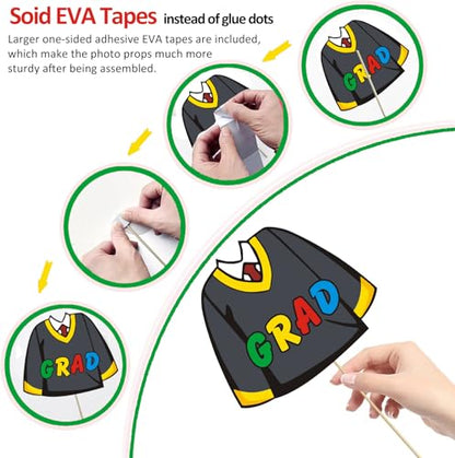 31pcs 5th Grade Graduation Photo Booth Props, 5 TH Grade Grad Photo Props for 2026 Elementary School Grads Party Decorations Primary School Grad 5th Graduation Party Supplies