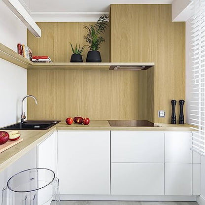 Heroad Peel and Stick Wallpaper Wood Contact Paper Maple Wood Grain Contact Paper Wallpaper Thicken Textured for Cabinets and Drawers Countertops Waterproof Self Adhesive Vinyl 17.5" x 78.7" - color: Maple, size: 17.5" x 78.7"