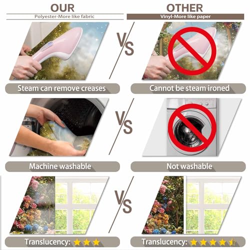 7x5ft Fabric Spring Enchanted Garden Backdrop Fairytale Forest Floral Butterfly Wonderland Oil Paint Photography Background Girl Kids Birthday Decor Photo Banner - size: 7'x5'