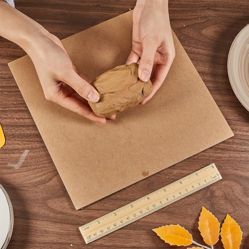 CRASPIRE MDF Wood Boards for Crafts 10x10in Square Wooden MDF Board Sheet Medium Density Fiberboard Chipboard Panels for Clay Drying Board Photo Frame Painting Accessories