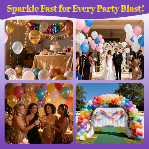 Balloon Shine Spray for Party : 15 oz Balloons Spray Silicone for Mother's Day Halloween Birthday Decorations - Long Lasting Instant High Shine Waterproof for Outdoor Décor