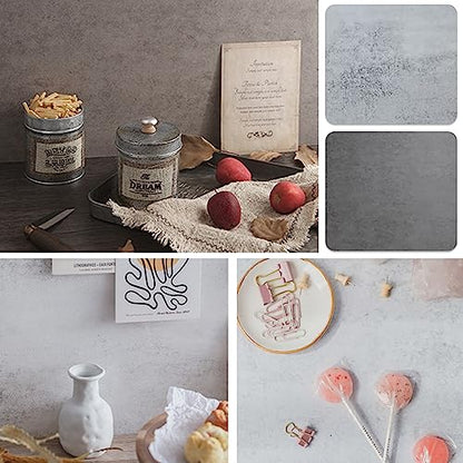 5PCS Double Sided 10 Patterns Photography Backdrop Boards, 16x16 Inch Waterproof Background Surface with 4 Brackets, Cement Marble Wood Brick Texture Backdrop for Food Jewelry Shooting - color: Marble/Wooden/Brick/Cement/Blue
