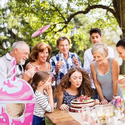 Jetec 5 ft Bubble Tea Cardboard Cutout Stand up Life Size Boba Tea Party Decoration Ice Cream Pearl Milk Photo Props Backdrop for Summer Pool Beach Baby Shower Wedding Birthday Party Supply - size: 5 feet, style: Pearl Milk Tea