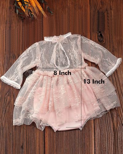 Newborn Photography Outfits Girl Baby Photo Tutu Dress Newborn Photoshoot Romper Baby Picture Lace Outfit - color: Pink2
