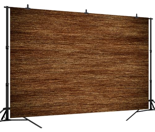 7x5FT Wood Backdrop Brown Country Retro Rustic Wooden Wall Background for Western Party Baby Shower Birthday Decorations Vinyl
