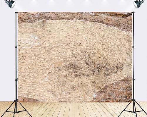 Trykid 8x6ft Tree Stump Cross Section Backdrop Ring Bark Texture Rough Natural Surface Photography Background Rustic Outdoor Craft Tapestry Party Decoration Photo Studio Prop Fabric - size: 8x6ft