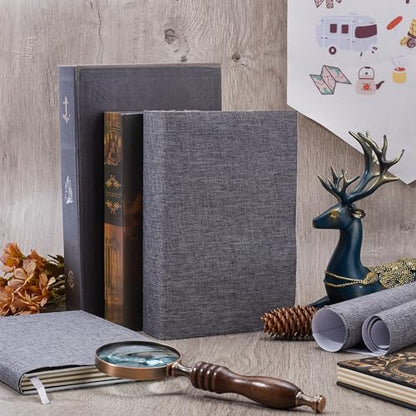 CRASPIRE 51 x 11.8 Linen Book Cloth Dark Gray Books Binding Fabric Surface Paper Backed Bookcover Densely Woven Cloth Books Album Scrapbooking Archival Covering Protector Bookbinding Supplies - color: Dark Gray