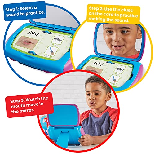 hand2mind Mirror My Sounds Phoneme Set, Letter Sounds Flash Cards, Toddler Speech Therapy Materials, Phonics for Kindergarten, Phonemic Awareness Manipulatives, Preschool Learning Activities