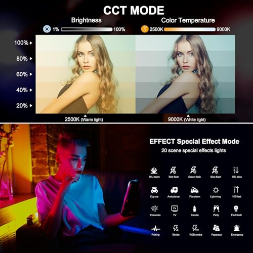 PULUZ Photography Lighting, 360° Magnetic Handheld Light Wand with 2000mAh Rechargeable Battery, 2500-9000K Dimmable Tube Light for Camera, Studio Photography, TikTok, YouTube, Vlog (17cm/6.7 in) - size: 6.7 inches
