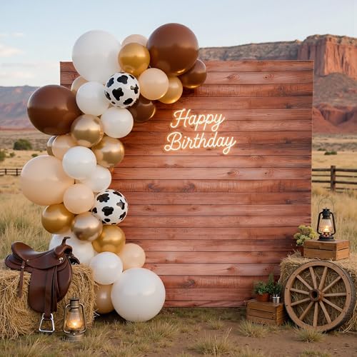 Wood Square Backdrop Cover 6.6x6.6ft, Stretch Spandex Wrinkle Free Rustic Wood Grain Chiara Square Backdrop,Vintage Background for Wedding Photography, Baby Shower Birthday Party - color: Wood