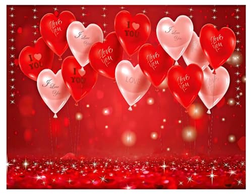 YYNXSY Valentine's Day Photography Backdrop Valentine's Day Photo Background red Love Backdrop Anniversary Party Girl Birthday Photographic Background 7X5FT YY-5009 - color: Gold