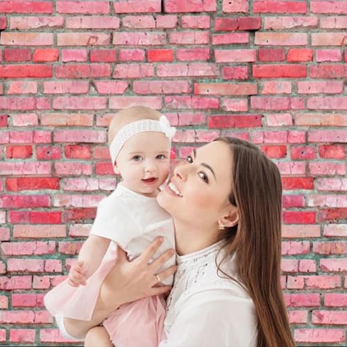 Wooden Wall Backdrop 5x3ft Vintage Pink Wood Texture Shabby Rustic Photography Background Newborn Baby Shower Birthday Party Wedding Farmhouse Home Photo Props Decoration Polyester - size: 5x3ft