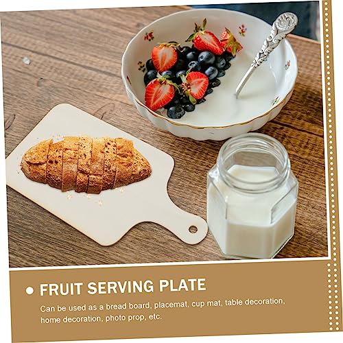 LIOOBO 3pcs Wooden Bread Trays Cutting Board Containers Decorative Tray Fruit Serving Photography Prop