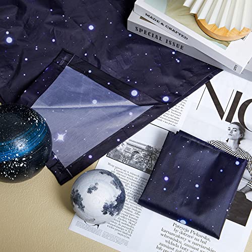Patelai 4 x 2 Feet Fabric Fluorescent Light Cover for Ceiling Classroom Magnetic Cubicle Shade with 10 Magnets Fluorescent Light Filters for School Home Office Drop Lamp Decor(Starry) - style: Starry