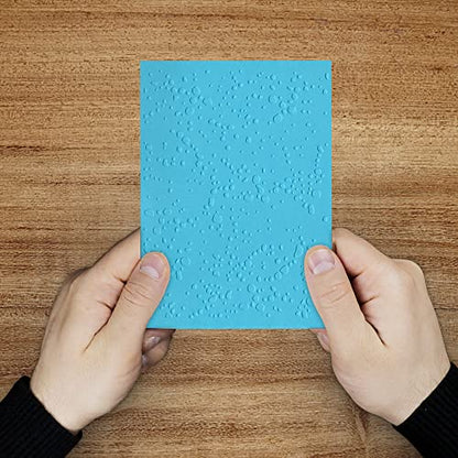 Hying 3-D Textured Impressions Background Embossing Folder, Bubble Pattern Plastic Embossing Folder Template for Card Making Scrapbooking Paper Craft Album Stamps DIY Décor