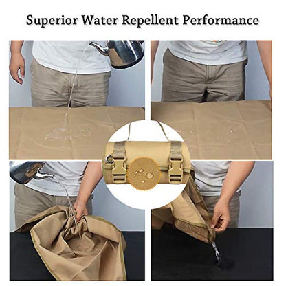 Tactical Shooting Gun Mat Outdoor Professional Waterproof Non-Slip Shooting Mat Firearm Shooting Bag Rifle Rest Bag Shooting with Front and Rear Support Sandbags - color: Khaki