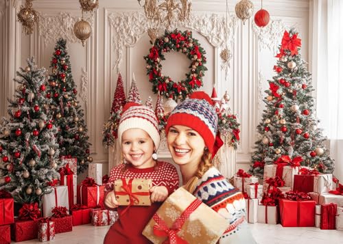 8x6ft Christmas Fireplace BackdropsChristmas Decor Photo Prop Holiday Family Party Birthday Baby Shower Decoration Photo Booth Props D785 - size: 8x6ft