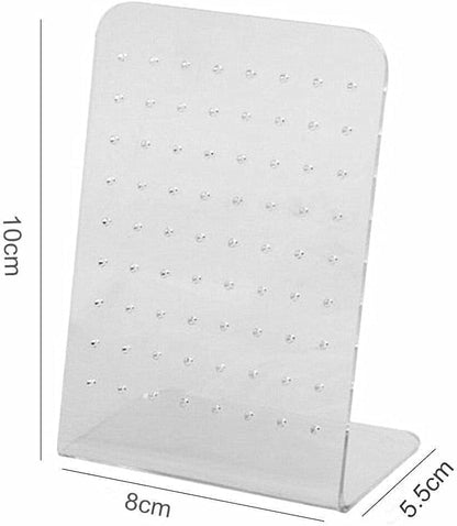 Earrings Stand Display, 72 Holes Acrylic Earring Holder Organizer, Ear Studs Jewelry Storage Display, Rack Showcase Earrings Display, Stand Earring Storage