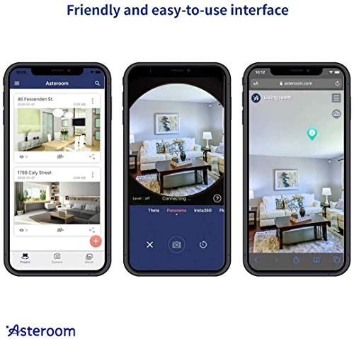 360 Camera 3D Virtual Tour Real Estate Kit - Gear Includes: Tripod, Digital Camera Rotator, Fisheye Cam Lens (Asteroom Phone Case Not Included, Purchased Separately on Amazon)