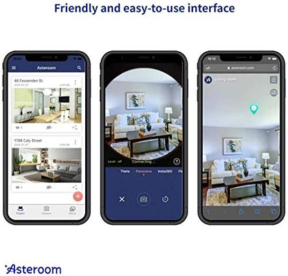 360 Camera 3D Virtual Tour Real Estate Kit - Gear Includes: Tripod, Digital Camera Rotator, Fisheye Cam Lens (Asteroom Phone Case Not Included, Purchased Separately on Amazon)