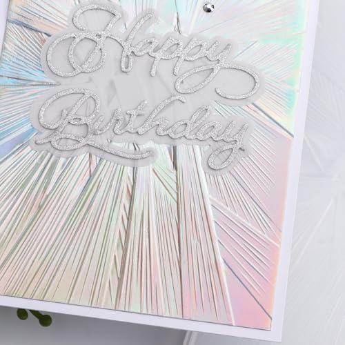 Briartw 3D Embossing Folder for Card Making Adding Textured Detail to Paper Crafting 6.3x4.5inch Clear Texture Plate Perfect for Heavyweight Cardstock (≥250gsm/92lb),Brilliant Light Texture Template - color: Brilliant Light