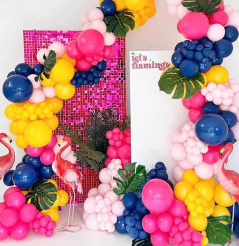 Hot Pink Shimmer Wall Backdrop Panels 3ftx4ft Square Sequin Party Backdrop for Birthday Baby Shower Anniversary Graduation Bachelorette Decoration - color: Hot Pink, size: 3ftx4ft
