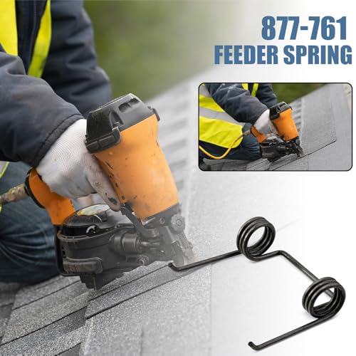 Hicarer 40 Pcs 877-761 Nailer Feeder Springs for Coil Roofing Nailer Compatible with Hitachi Nv45ab Nv45ab2 Nv50ap2 Nv50a1