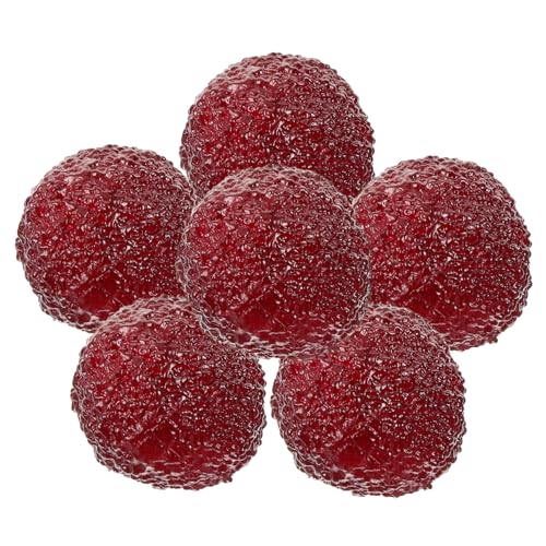 6Pcs Simulation Waxberries Realistic Fake Fruit Decorations for Party Table Decor Home Kitchen Simulated Waxberries Props for Photography and Event Styling