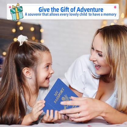 15 Pcs Fake Passport Book for Kids with 150 Non-Repeating Stickers (Including 3 Themes), Suitable for Party Favors, Scrapbooking, Arts and Crafts, School Supplies, Wall Stickers