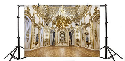 Yeele 7x5ft Luxurious Palace Backdrop for Photography Chandelier Arch Door Noble Hotel Background Kids Adult Photo Booth Shoot Vinyl Studio Props