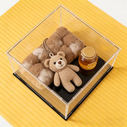 uxcell Acrylic Clear Display Case Box Dustproof Protection Showcase Cube Collectibles Show Box 7.9x7.9x5.9inch - size: 7.9x7.9x5.9 inch