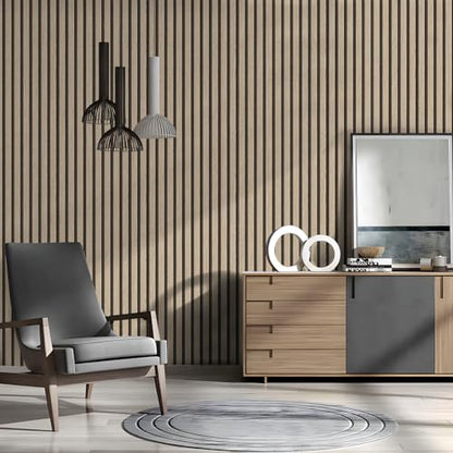 myforHD Wallpaper Peel and Stick Wood Grating Stripe Self-Adhesive Wallpaper Faux Wood Contact Paper Wood Slats Self Adhesive Wall Paper PVC Vinyl Film Removable Waterproof 17.3" x 118" - color: Wood G, size: 17.3" x 118.1"